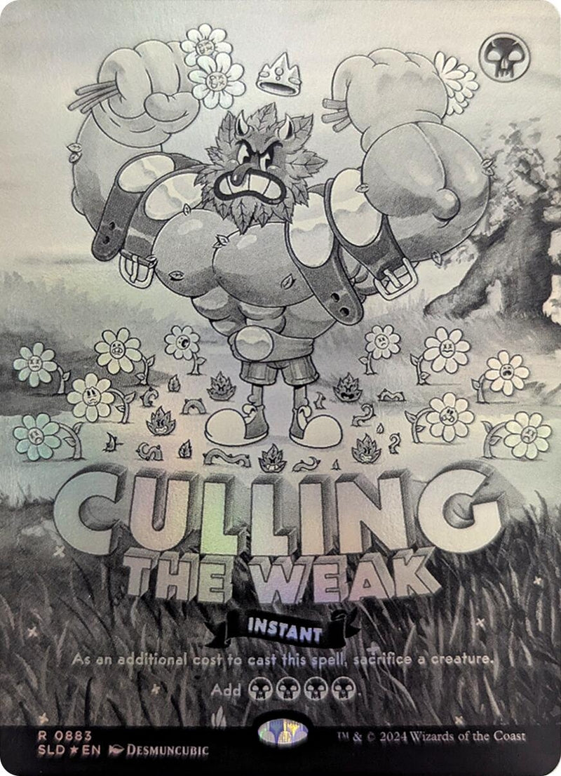 Culling the Weak (Black & White Foil) (883) (Secret Lair Drop Series)