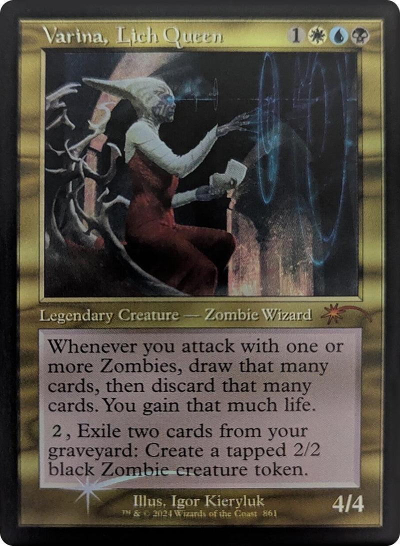 Varina, Lich Queen (Retro Frame) (861) (Secret Lair Drop Series)