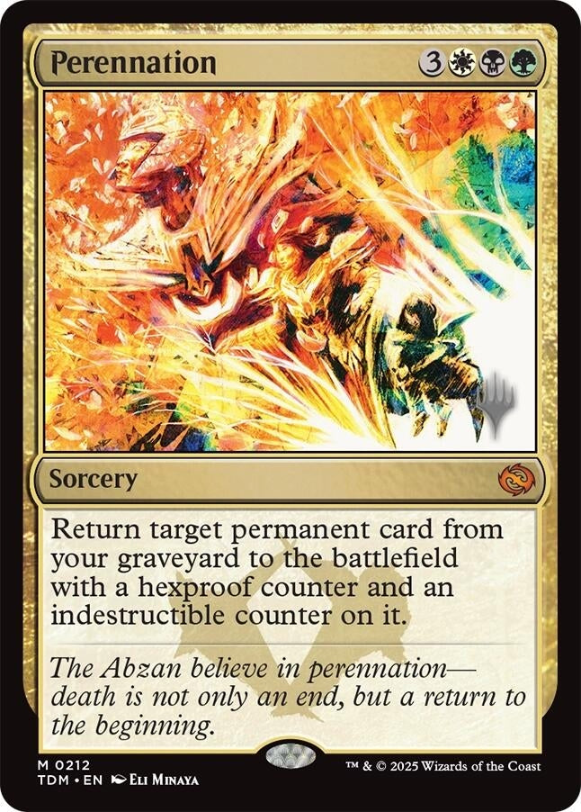 Perennation (212) (Promo Pack: Tarkir: Dragonstorm)