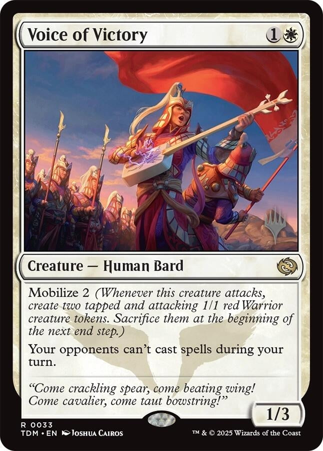 Voice of Victory (33) (Promo Pack: Tarkir: Dragonstorm)