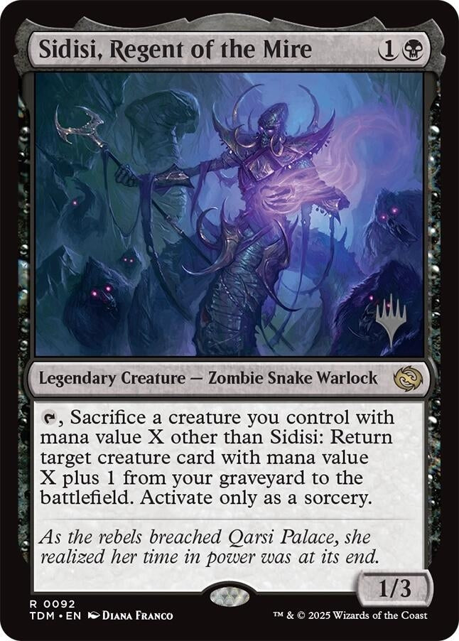 Sidisi, Regent of the Mire (92) (Promo Pack: Tarkir: Dragonstorm)