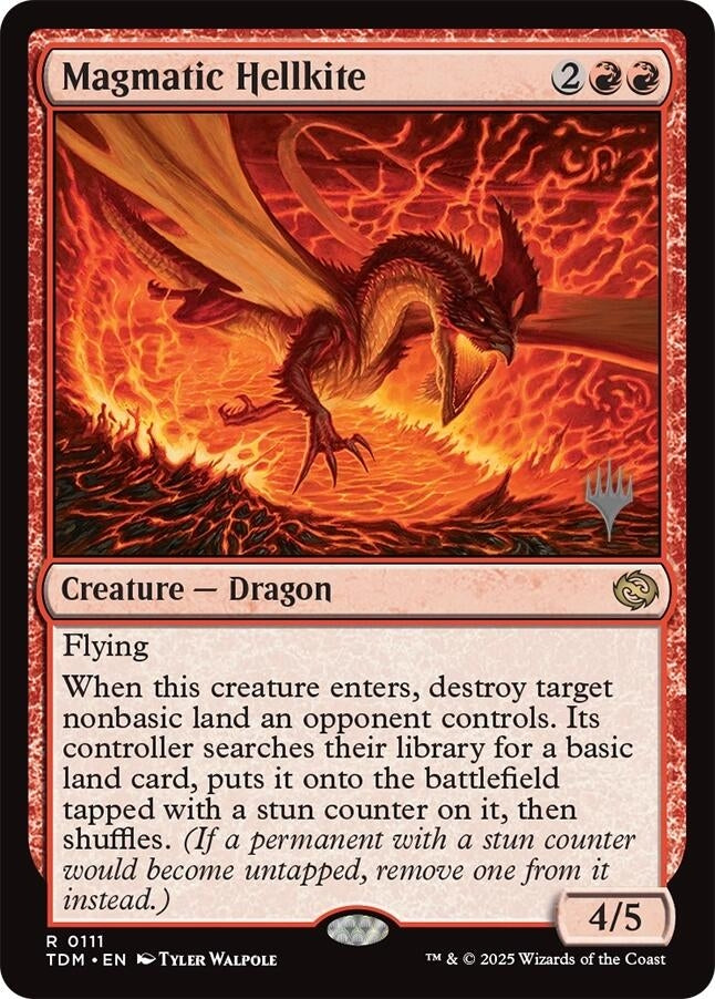 Magmatic Hellkite (111) (Promo Pack: Tarkir: Dragonstorm)