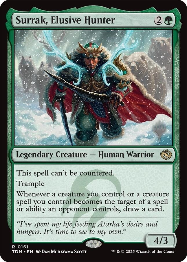 Surrak, Elusive Hunter (161) (Promo Pack: Tarkir: Dragonstorm)