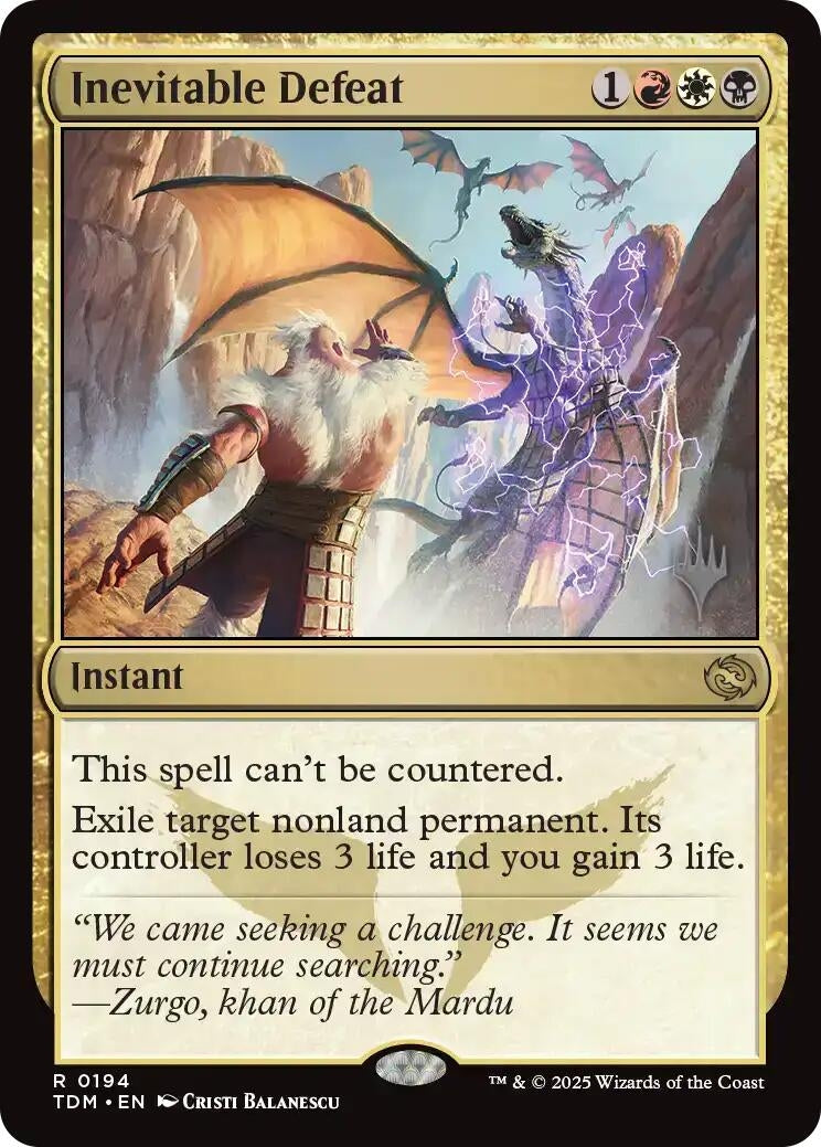 Inevitable Defeat (194) (Promo Pack: Tarkir: Dragonstorm)
