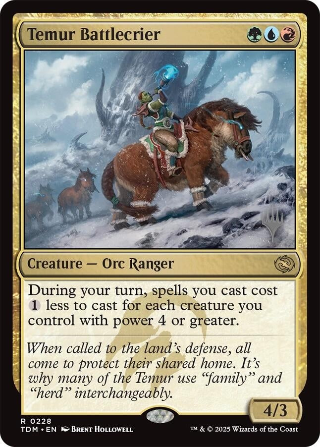 Temur Battlecrier (228) (Promo Pack: Tarkir: Dragonstorm)