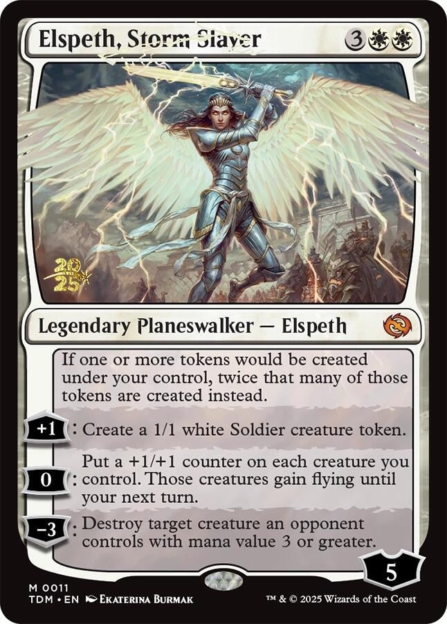Image for Elspeth, Storm Slayer (11) (Prerelease Cards) - Magic: The Gathering