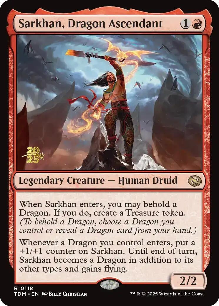 Sarkhan, Dragon Ascendant (118) (Prerelease Cards)
