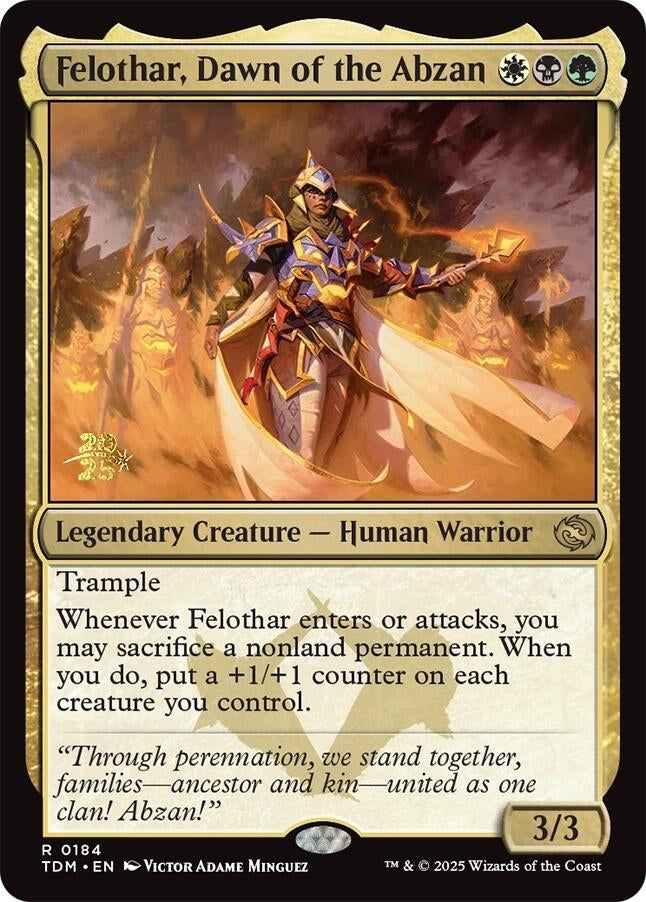 Felothar, Dawn of the Abzan (184) (Prerelease Cards)