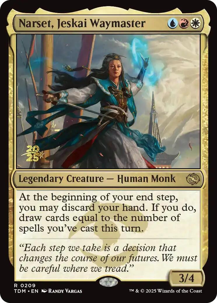 Narset, Jeskai Waymaster (209) (Prerelease Cards)