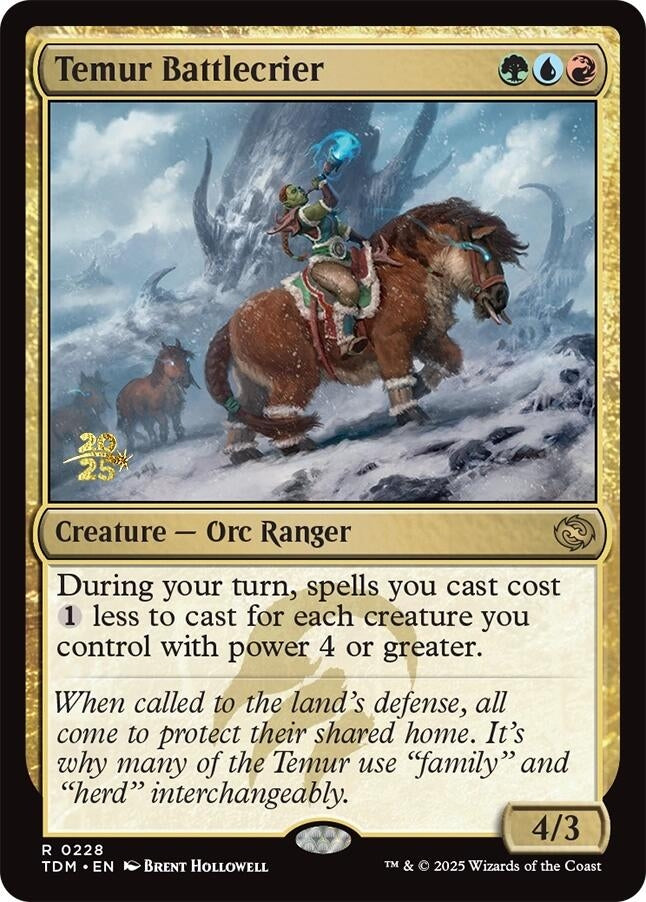 Temur Battlecrier (228) (Prerelease Cards)