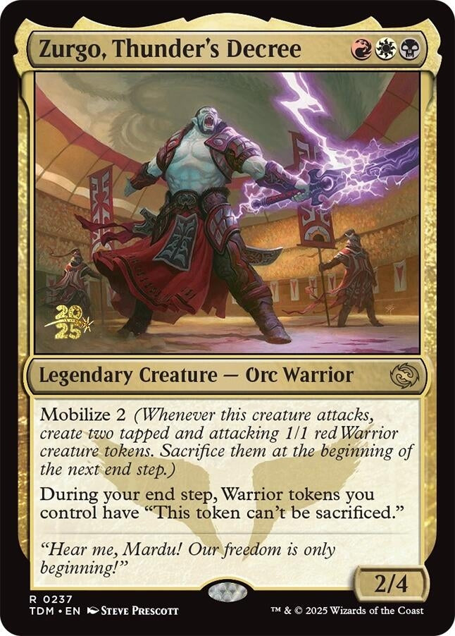 Zurgo, Thunder's Decree (237) (Prerelease Cards)