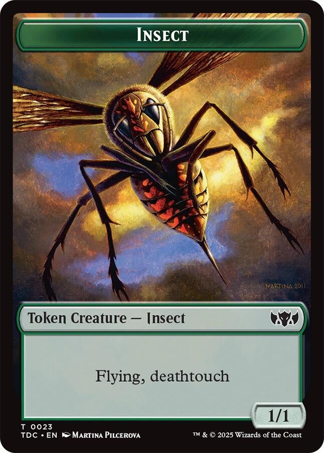 Insect (0023) // Wall Double-Sided Token (23 // 7) (Commander: Tarkir: Dragonstorm)