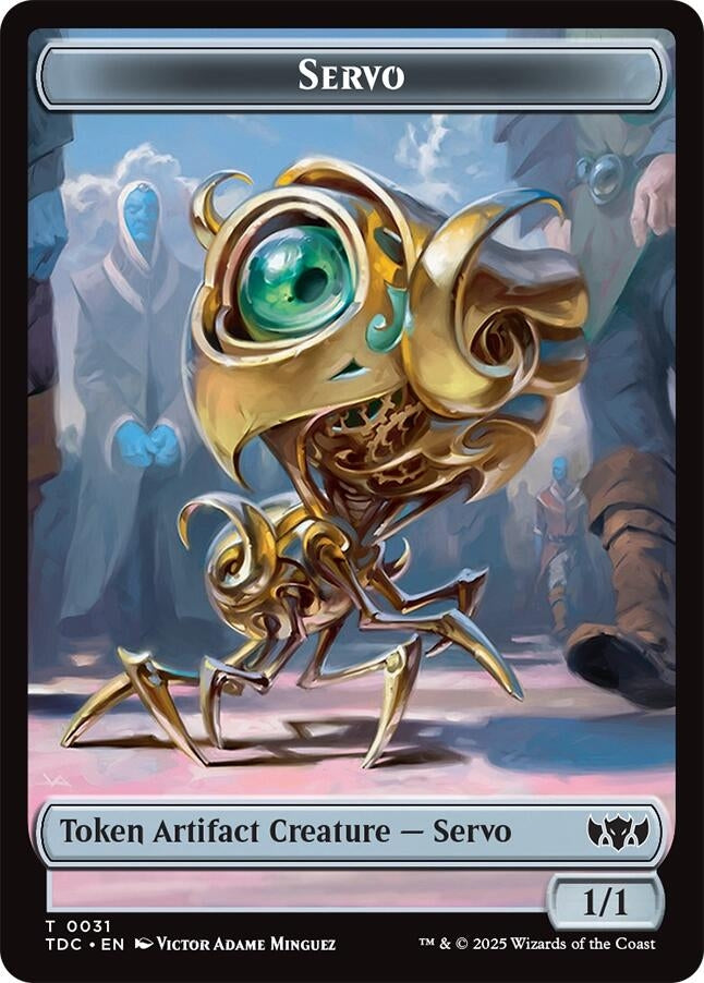 Servo // Warrior Double-Sided Token (31 // 13) (Commander: Tarkir: Dragonstorm)