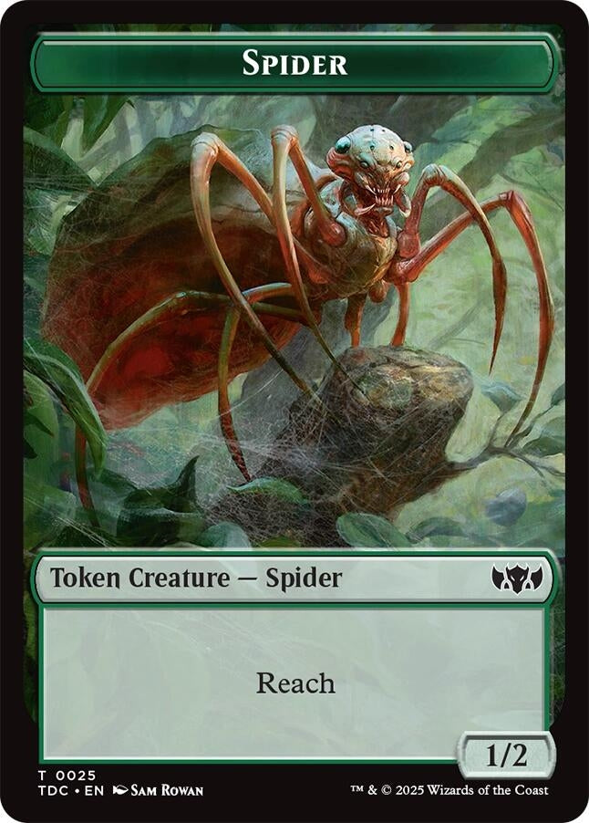 Spider // Bird Double-Sided Token (25 // 2) (Commander: Tarkir: Dragonstorm)