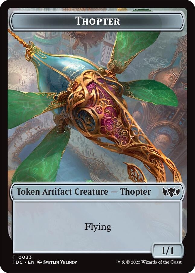 Thopter // Bird Double-Sided Token (33 // 2) (Commander: Tarkir: Dragonstorm)
