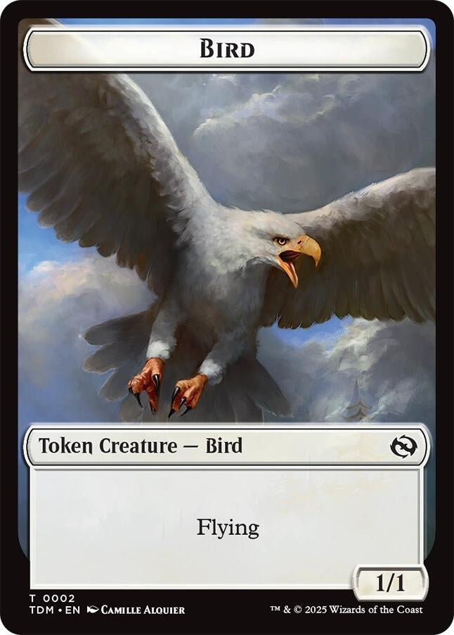 Bird // Monk Double-Sided Token (2 // 3) (Tarkir: Dragonstorm)
