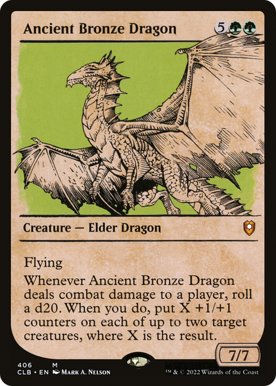 Ancient Bronze Dragon (Showcase) (406) (Commander Legends: Battle for Baldur's Gate)