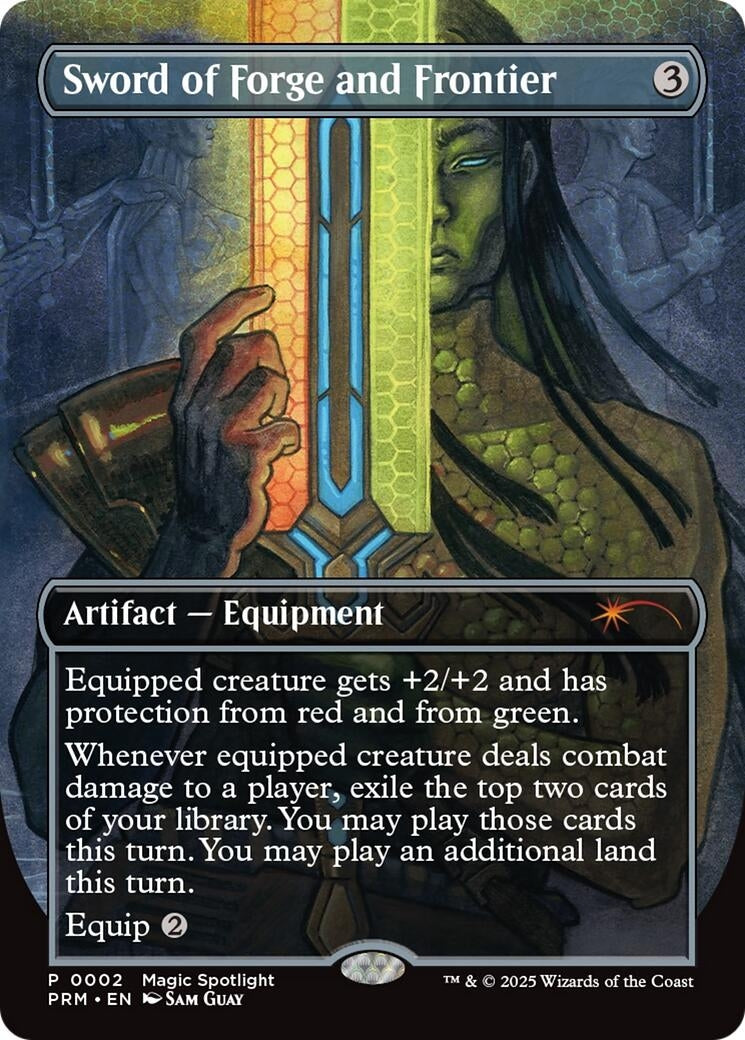 Sword of Forge and Frontier (Borderless) (2) (Unique and Miscellaneous Promos)