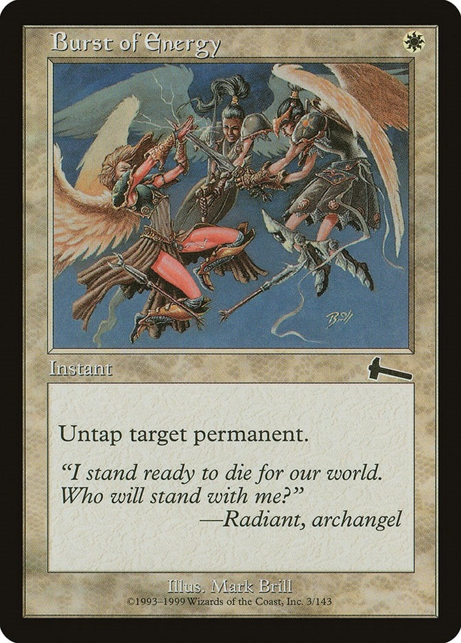 Burst of Energy (3) (Urza's Legacy)