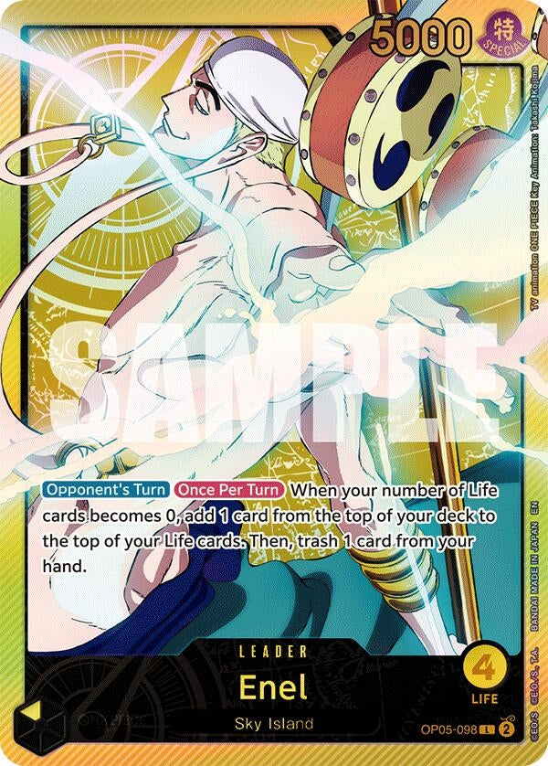 Image for Enel (SP) (OP05-098) (Extra Booster: Anime 25th Collection) - One Piece Card Game