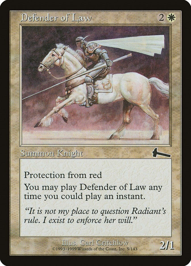 Defender of Law (5) (Urza's Legacy)
