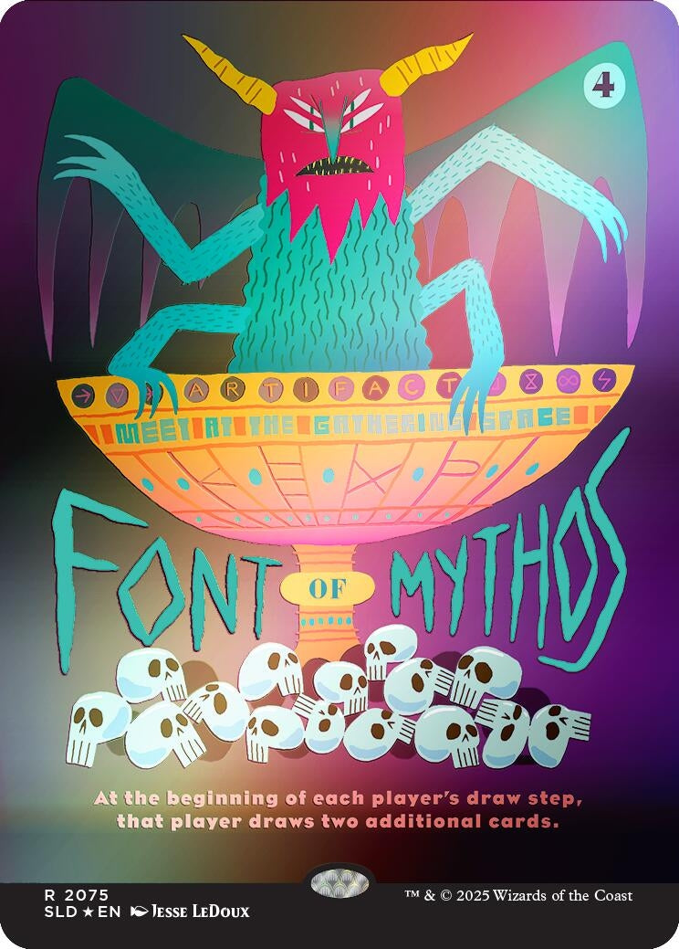 Font of Mythos (Rainbow Foil) (2075) (Secret Lair Drop Series)