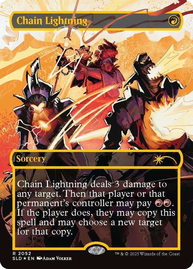 Chain Lightning (2052) (Raised Foil) (2052) (Secret Lair Drop Series)