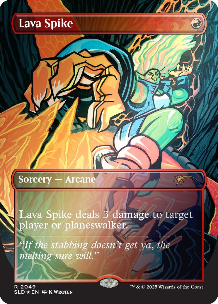 Lava Spike (2049) (Rainbow Foil) (2049) (Secret Lair Drop Series)