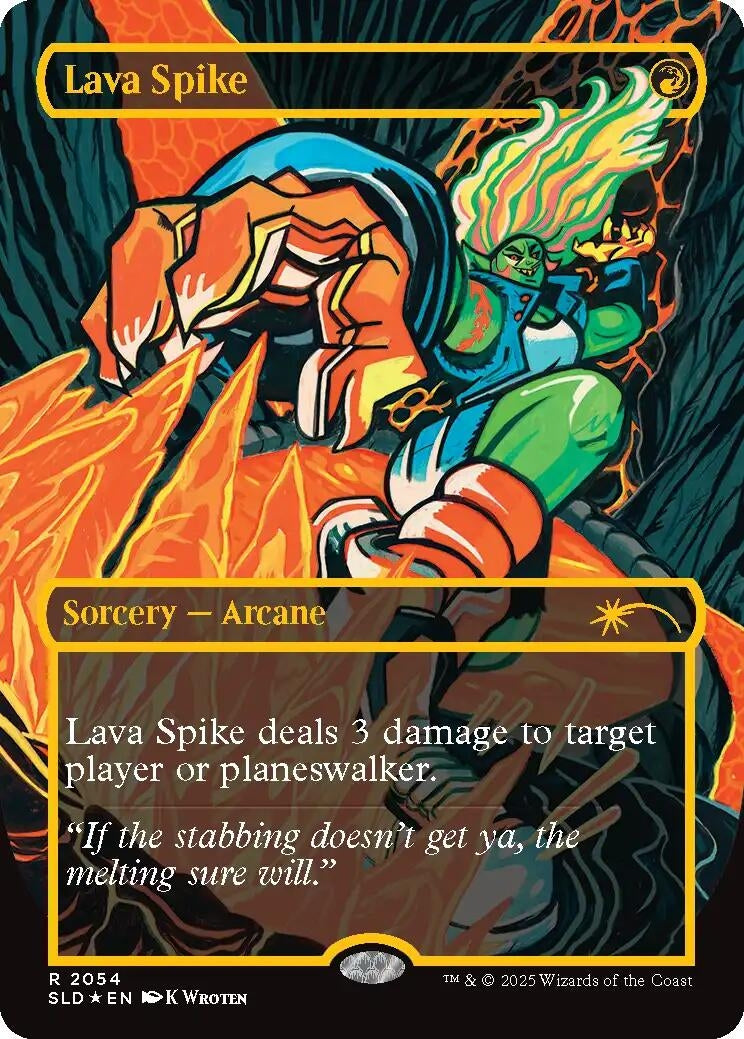 Lava Spike (2054) (Raised Foil) (2054) (Secret Lair Drop Series)