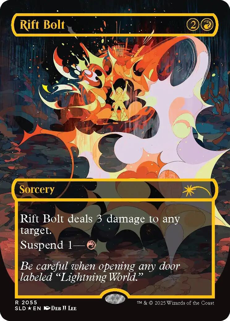 Rift Bolt (2055) (Raised Foil) (2055) (Secret Lair Drop Series)