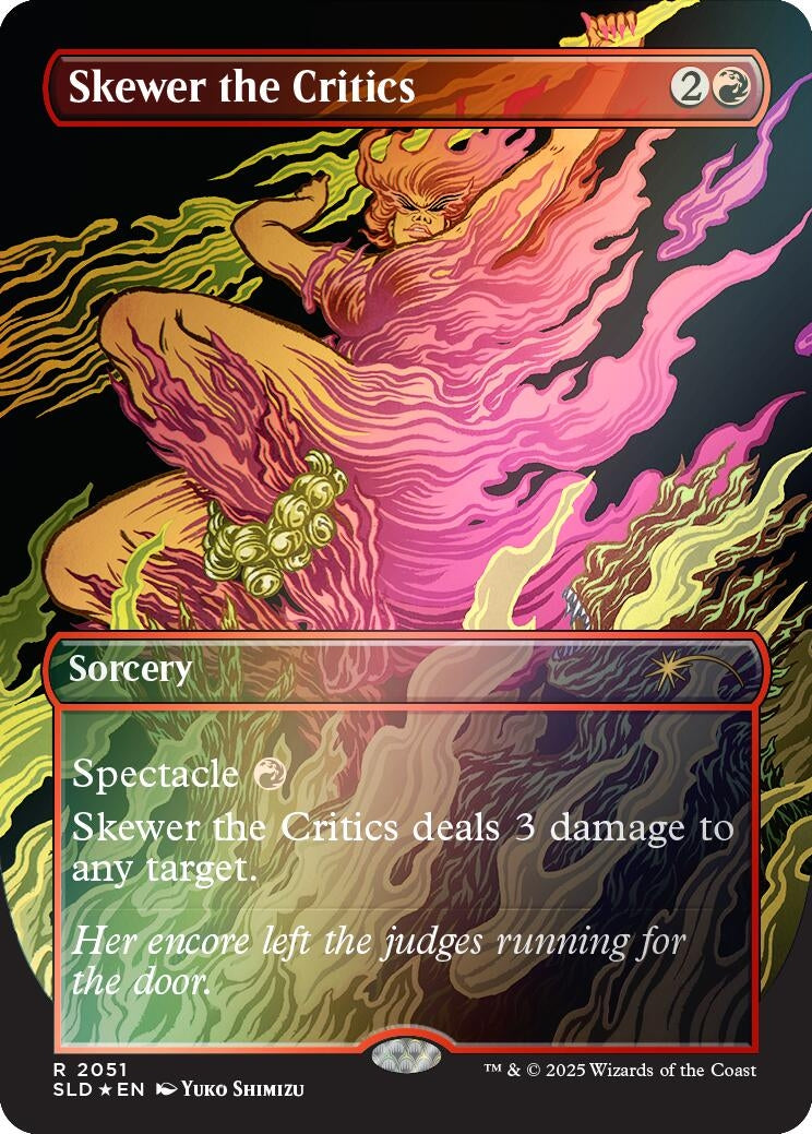 Skewer the Critics (2051) (Rainbow Foil) (2051) (Secret Lair Drop Series)