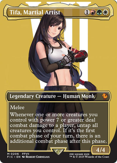 Tifa, Martial Artist (Borderless) (206) (Commander: FINAL FANTASY)