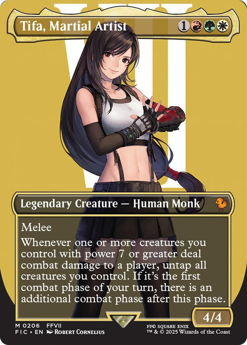 Tifa, Martial Artist (Borderless) (206) (Commander: FINAL FANTASY)