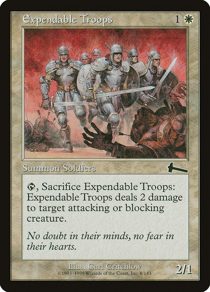 Expendable Troops (8) (Urza's Legacy)