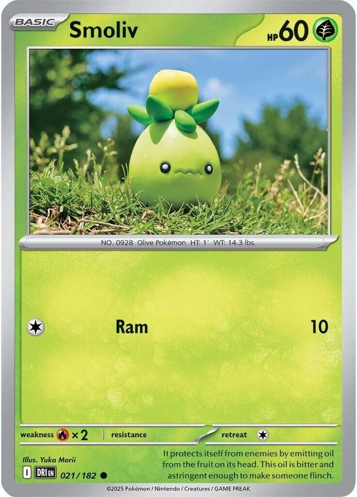 Image for Smoliv (021/182) (SV10: Destined Rivals) - Pokemon