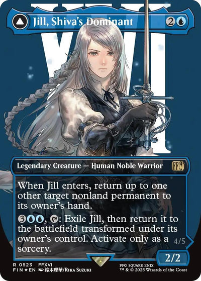 Jill, Shiva's Dominant (Borderless) (Surge Foil) (523) (FINAL FANTASY)