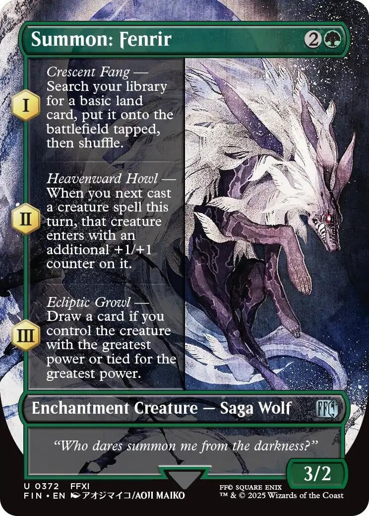 Summon: Fenrir (Borderless) (372) (FINAL FANTASY)