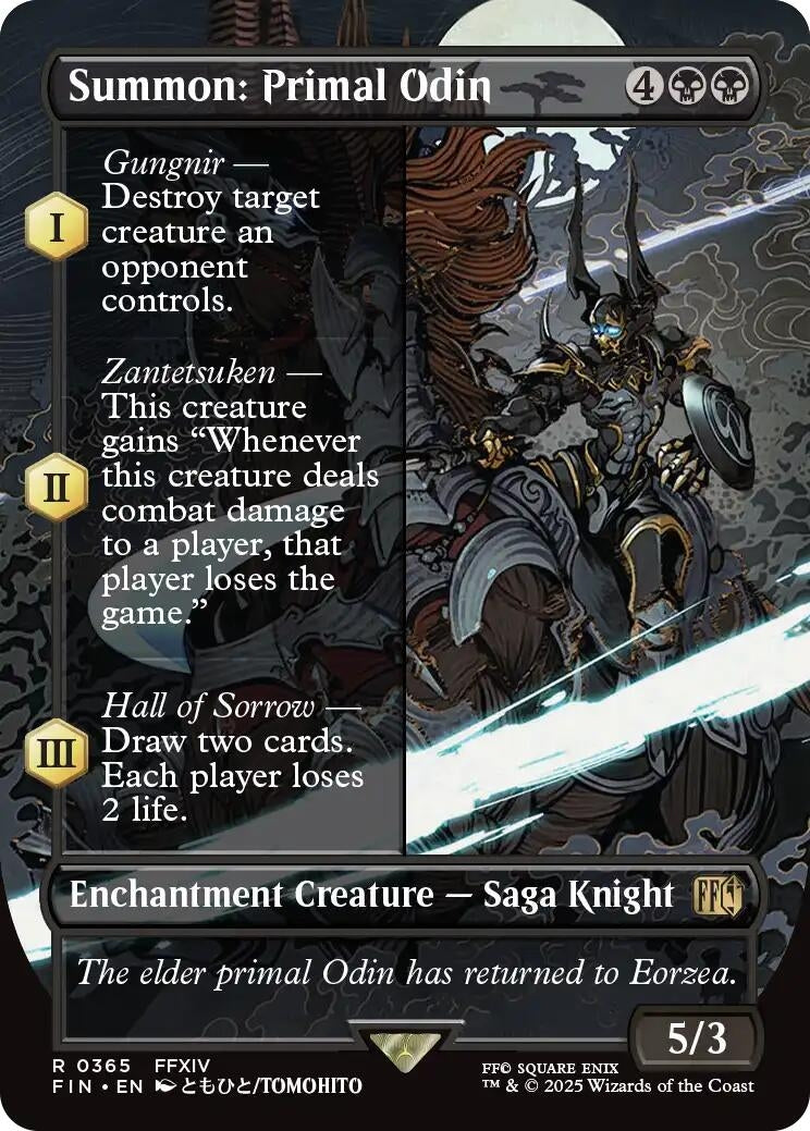 Summon: Primal Odin (Borderless) (365) (FINAL FANTASY)