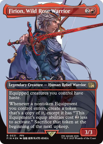 Firion, Wild Rose Warrior (Borderless) (Surge Foil) (531) (FINAL FANTASY)