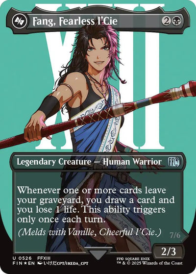 Fang, Fearless l'Cie (Borderless) (Surge Foil) (526) (FINAL FANTASY)