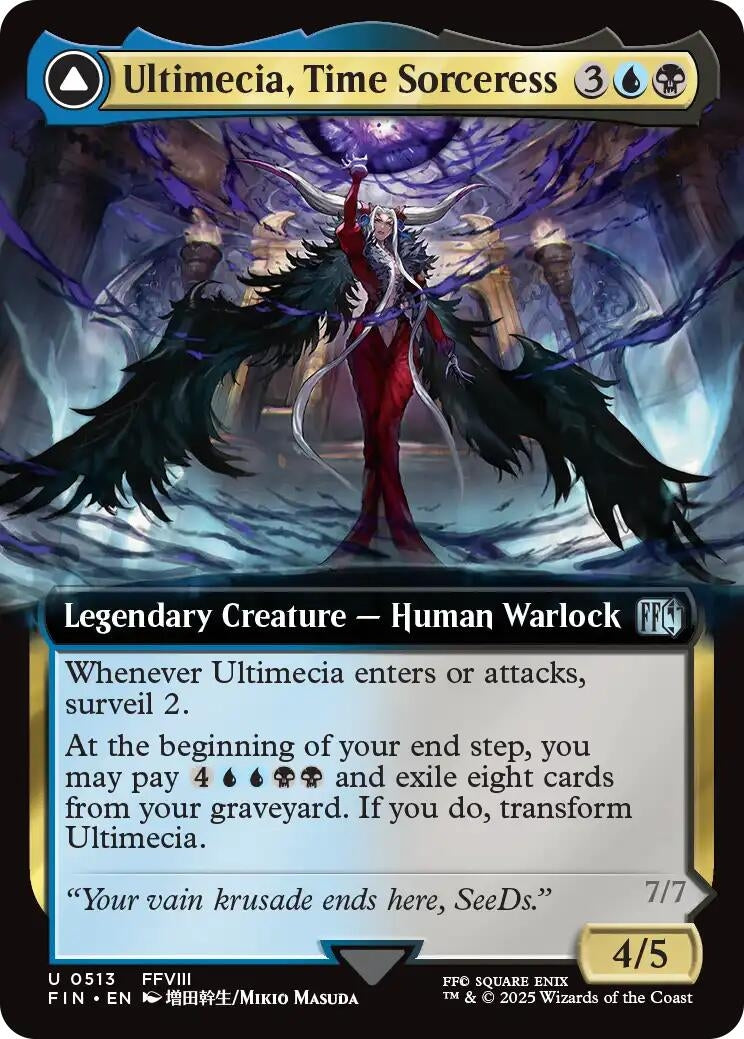 Image for Ultimecia, Time Sorceress (Extended Art) (513) - Magic: The Gathering