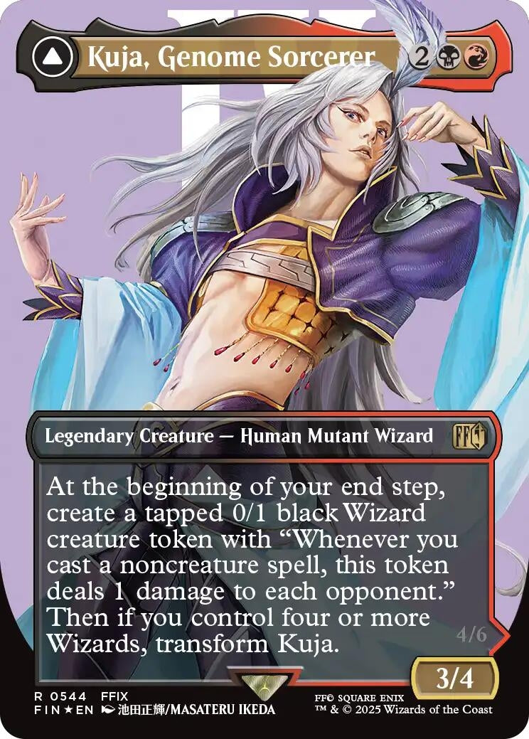Kuja, Genome Sorcerer (Borderless) (Surge Foil) (544) (FINAL FANTASY)