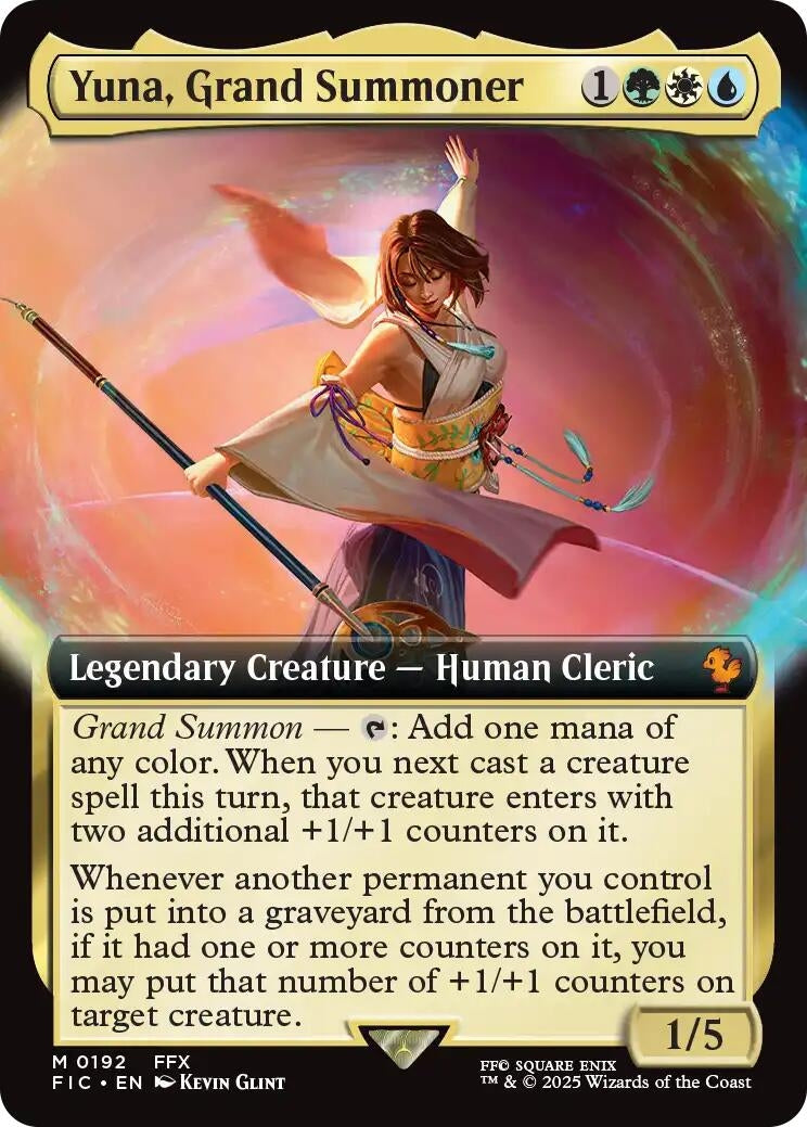 Yuna, Grand Summoner (Extended Art) (192) (Commander: FINAL FANTASY)