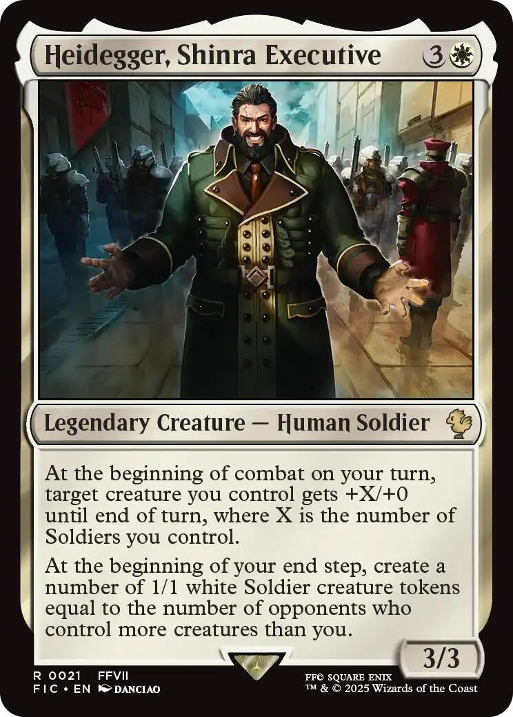 Heidegger, Shinra Executive (21) (Commander: FINAL FANTASY)