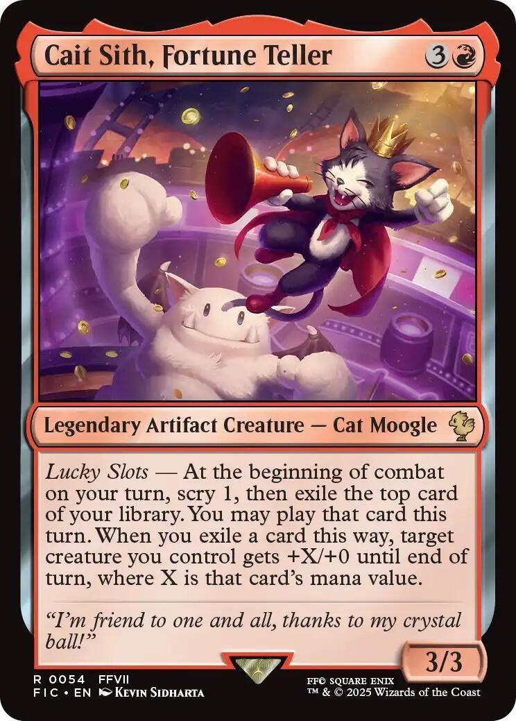 Cait Sith, Fortune Teller (54) (Commander: FINAL FANTASY)
