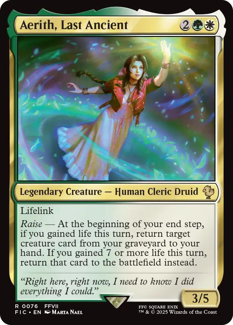 Aerith, Last Ancient (76) (Commander: FINAL FANTASY)
