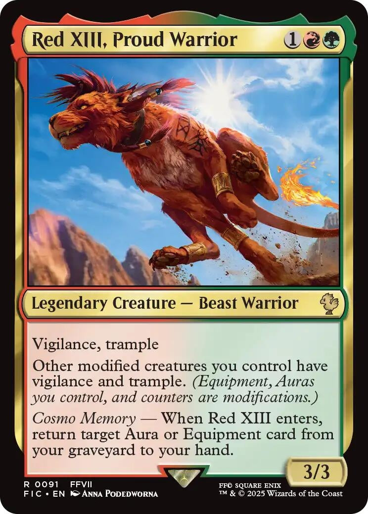 Red XIII, Proud Warrior (91) (Commander: FINAL FANTASY)