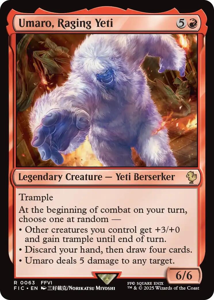 Umaro, Raging Yeti (63) (Commander: FINAL FANTASY)