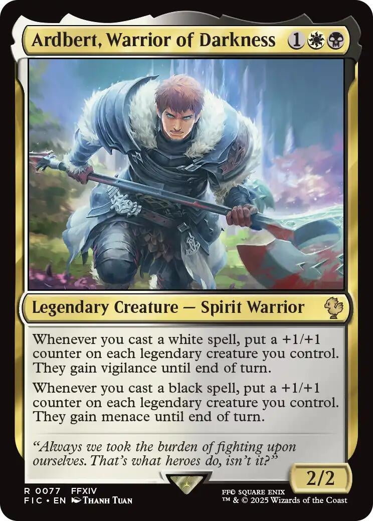 Ardbert, Warrior of Darkness (77) (Commander: FINAL FANTASY)