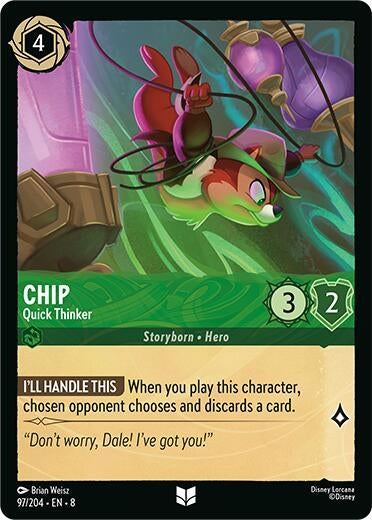 Chip - Quick Thinker (97/204) (Reign of Jafar)